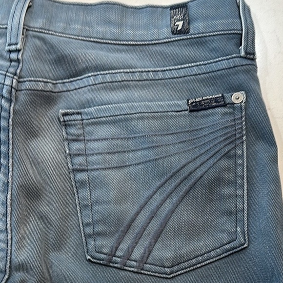 7 For All Mankind Crop Dojo Jeans Size 28 - Picture 10 of 13